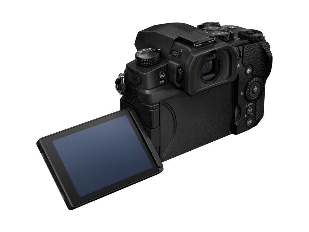 lumix camera DC G97E K product image body backslant LCD