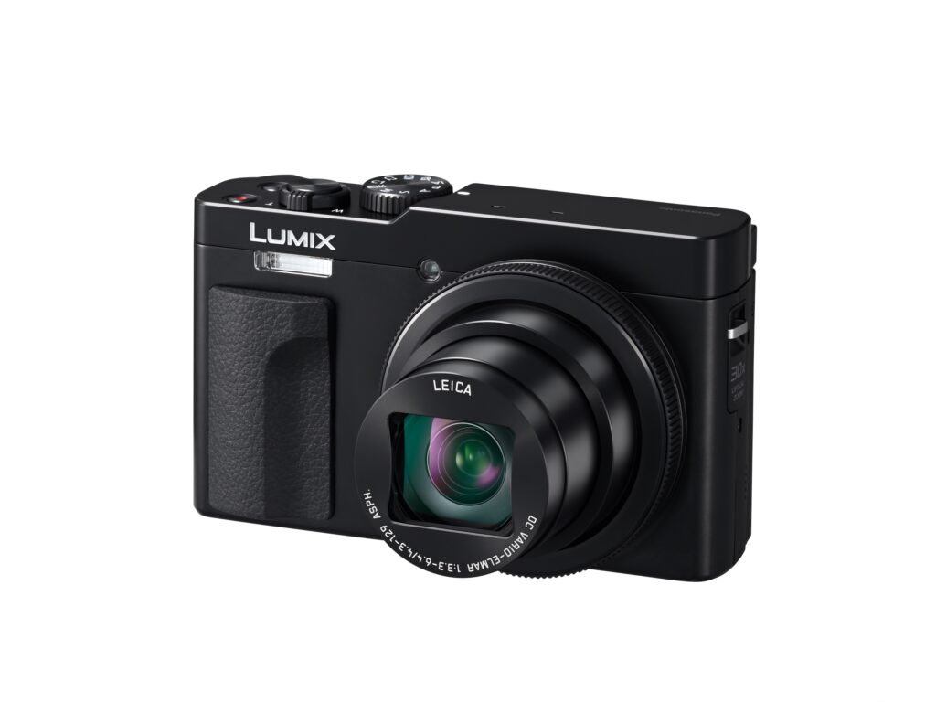 lumix camera DC TZ99E K product image slant on