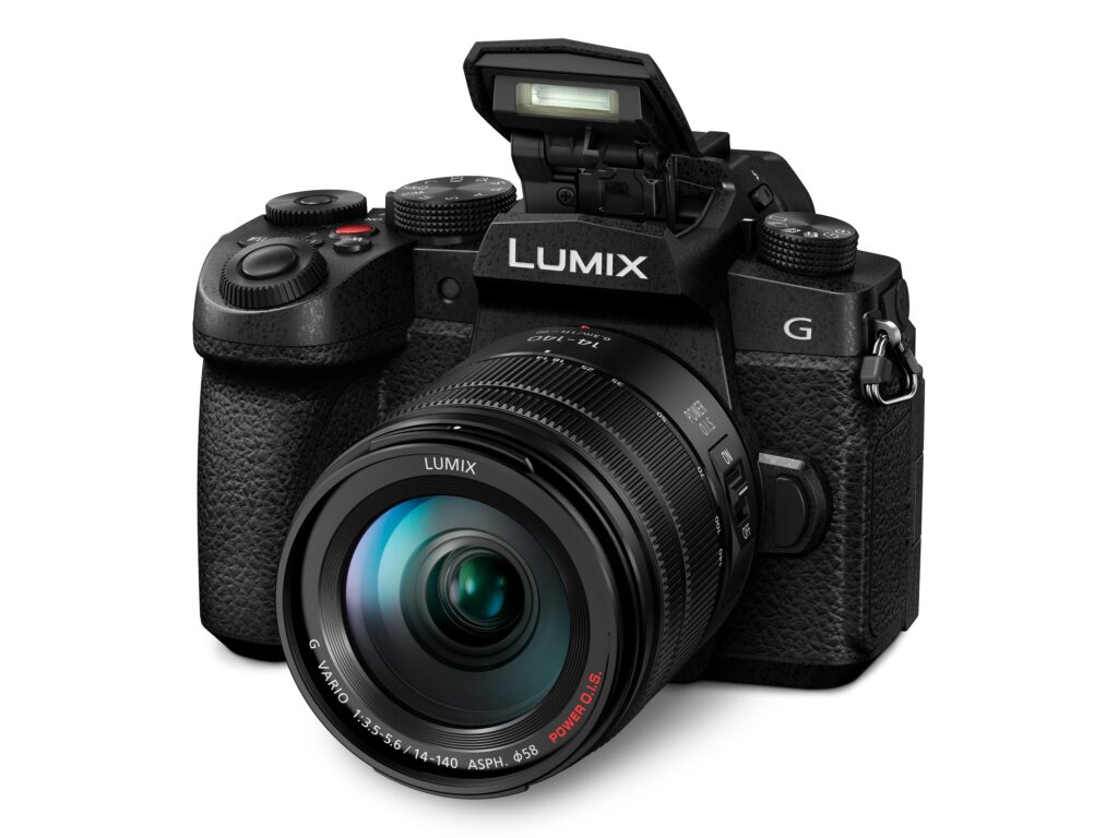 lumix camera kit DC G97HE K product image slant flash PopUp