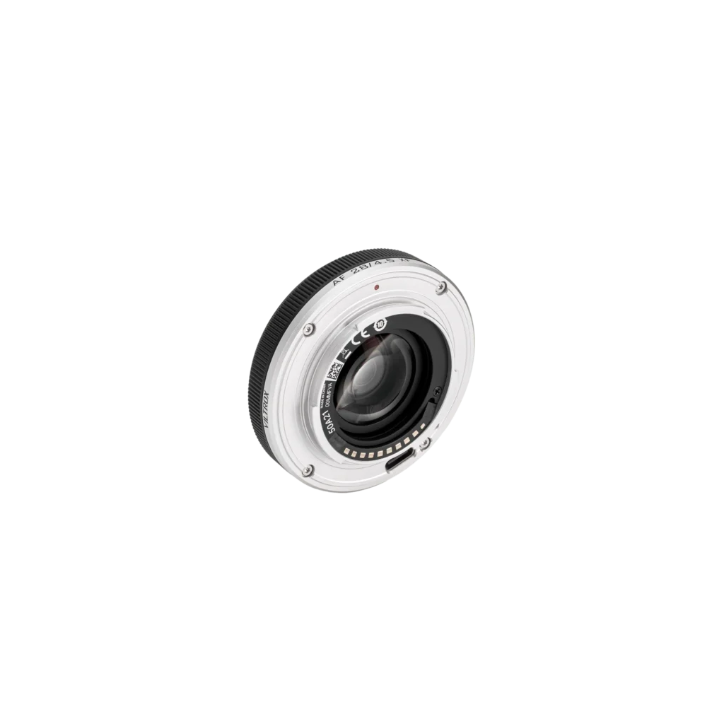 Viltrox zrobił obiektyw tak cienki jak pudełko zapałek, tym razem dla Fujifilm. Poznajcie Viltrox 28mm f/4.5 XF 4 28mm F4.5 XF Lens back details 1 3000x3000.png