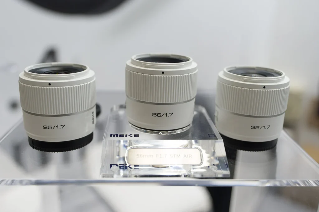 Meike AF Air 25mm35mm56mm f1.7 compact APS C lenses 6