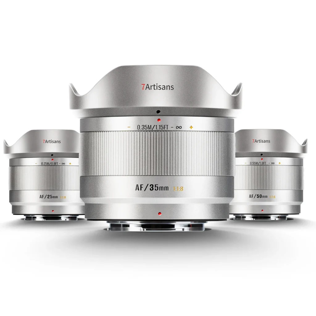 7Artisans wchodzi cały na srebrno! Obiektywy AF 25/35/50mm f/1.8 LITE dla Fujifilm teraz w nowym kolorze 2 7artisans fujifilm srebrny