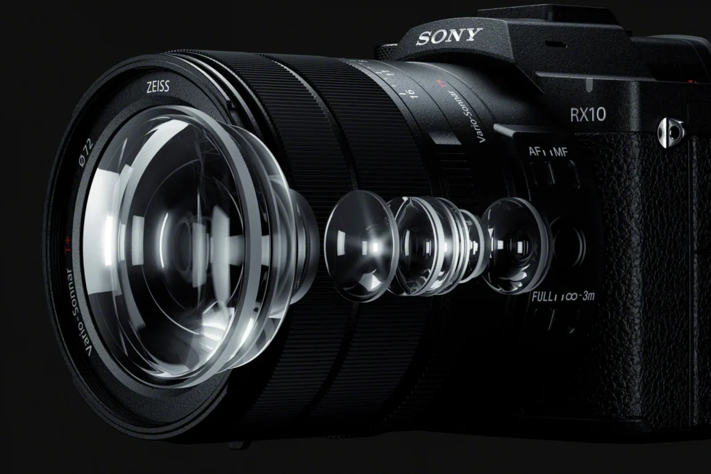 RX10 V ZEISS Lens Large