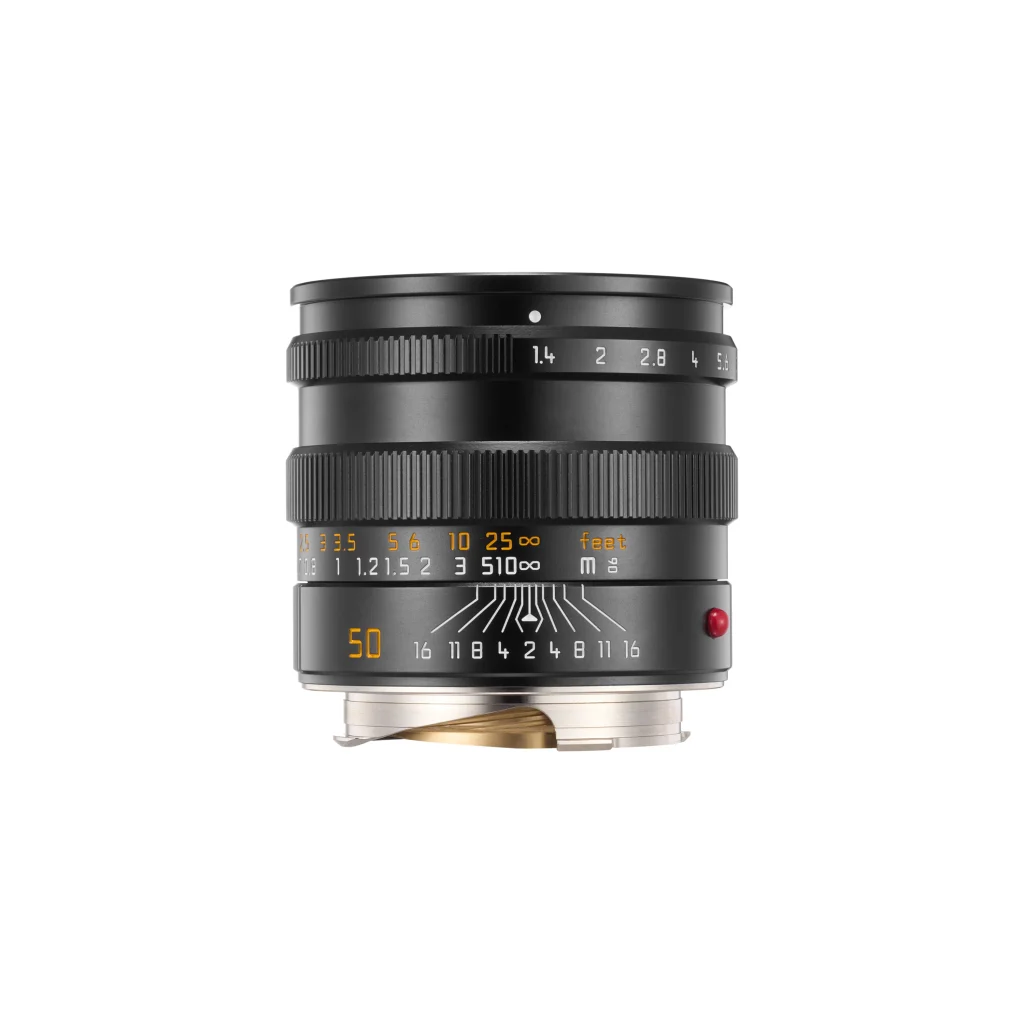 mandler 50mm f14 black side view