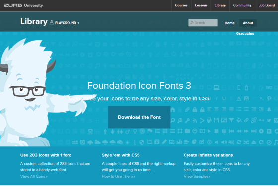 Foundation Icon Fonts 3   Playground from ZURB