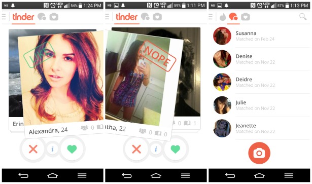 Tinder-screenshots