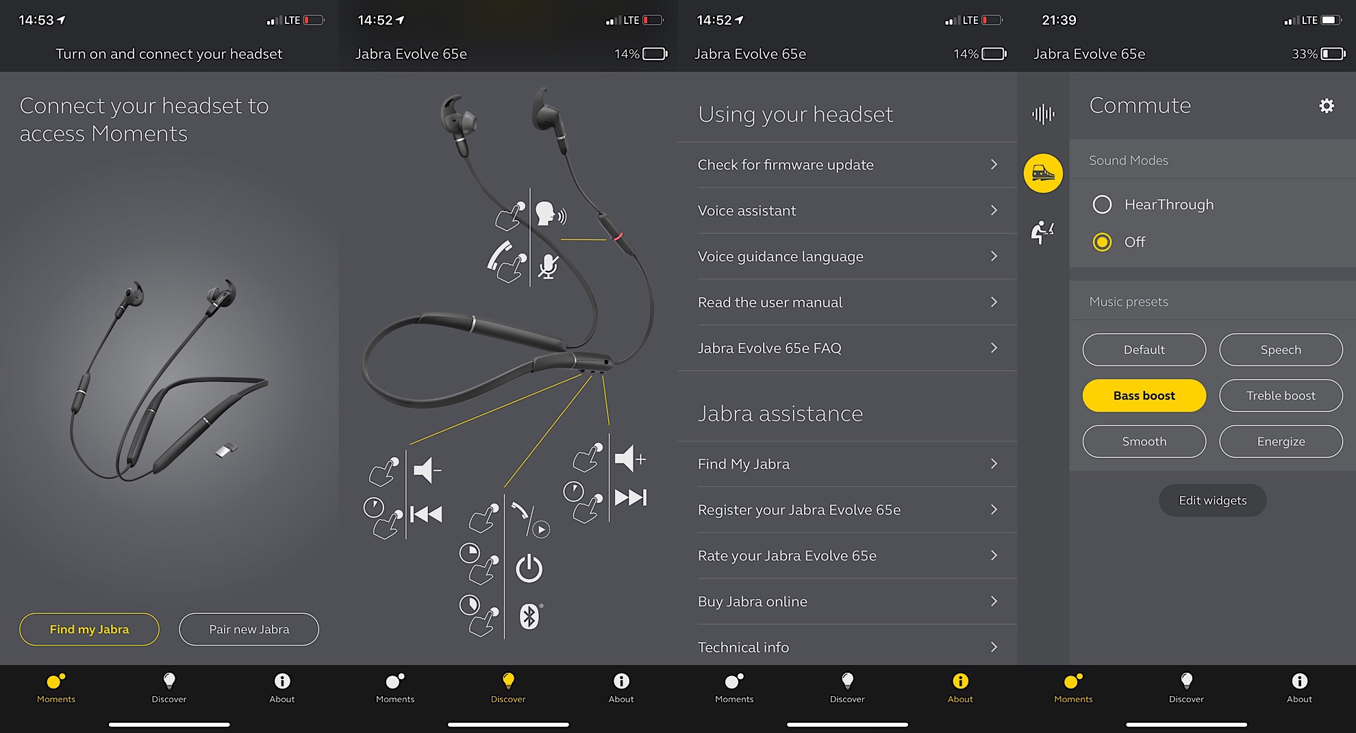 Jabra Evolve 65e app